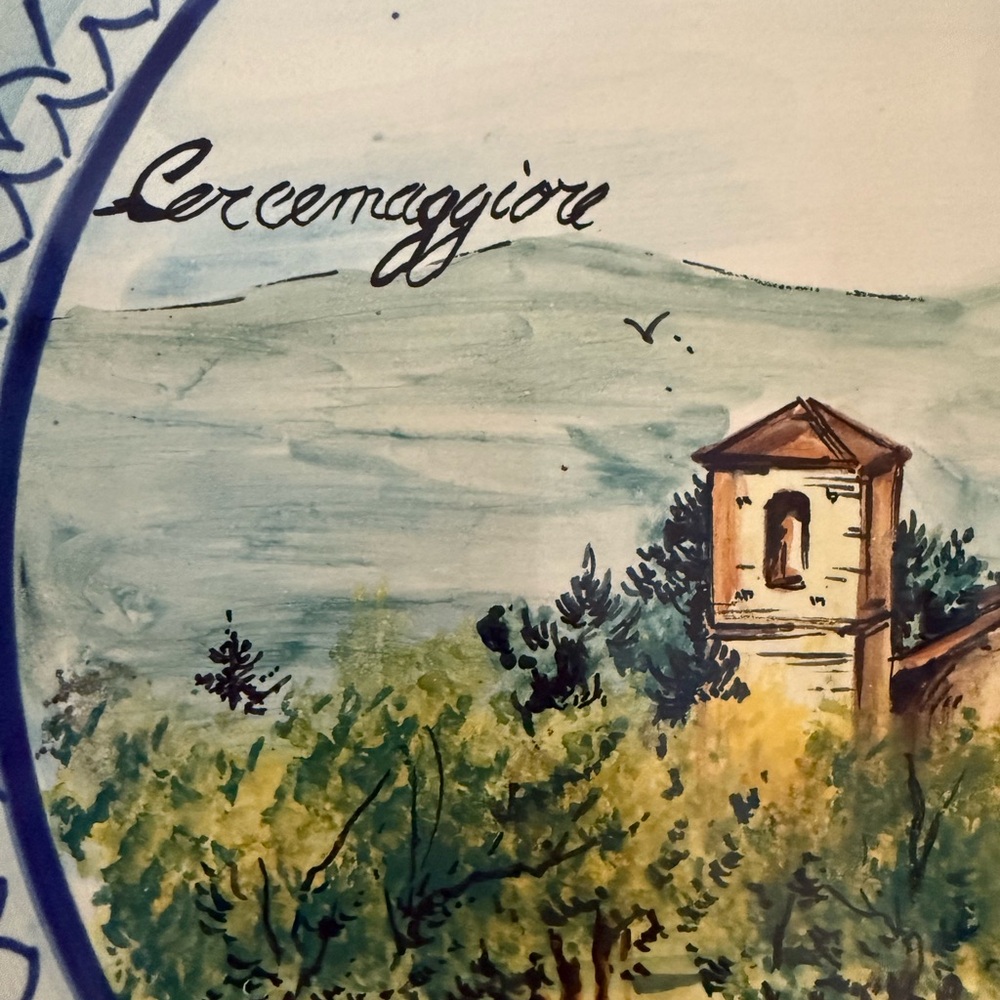 Cercemaggiore Italy Dec a mano Painted by hand -Gianfrancesco Vinchiaturo plate - Picture 2 of 5
